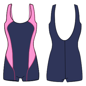 Fashion sewing patterns for Swiming suit 7097